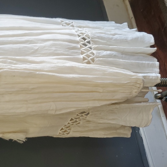 Free People Blue and Cream Mini Dress - Picture 7 of 13